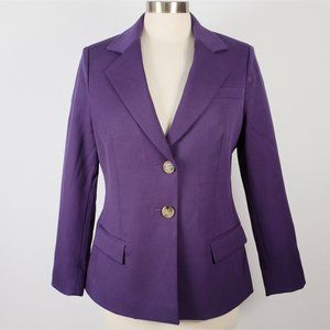 New Oscar de la Renta jacket sz 6 2022 purple $3300